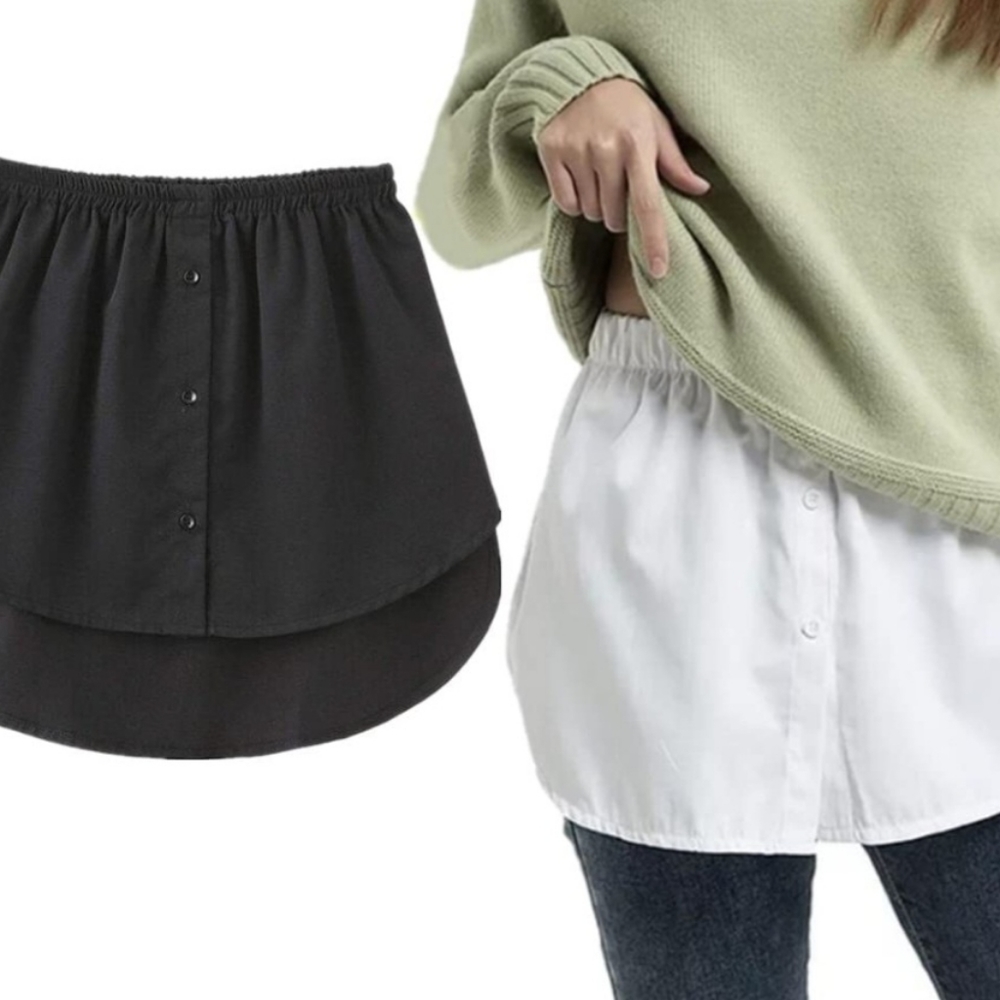 Shirt length layering pieces